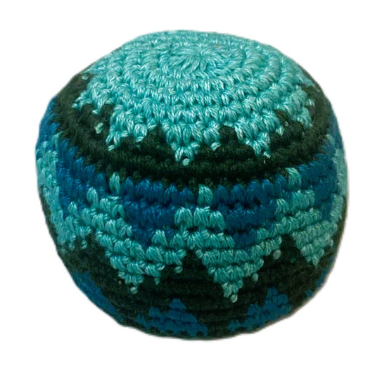 Hacky Sacks - Juggling Balls: Aqua ZigZag