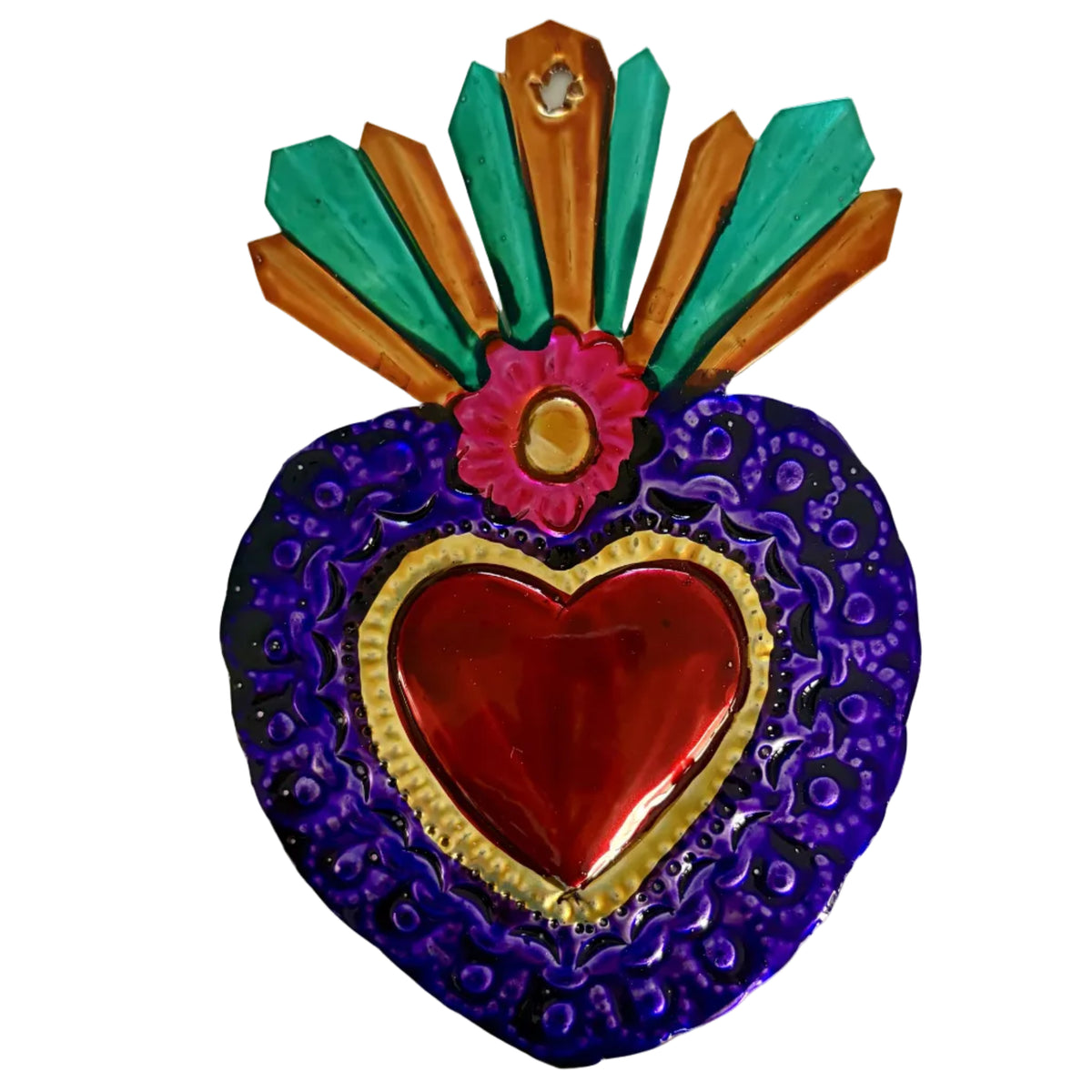 Mexican Tin Hearts - Design 7