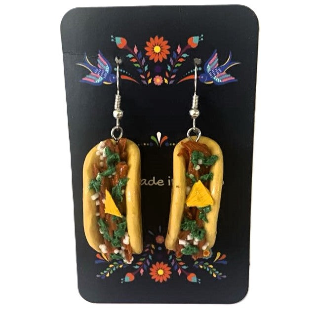 Taquitos Earrings Talavera Style