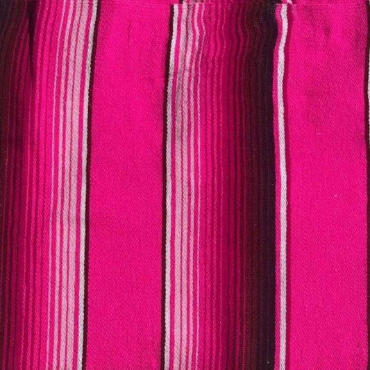 All Pink Mexican Sarape Blanket - sarape