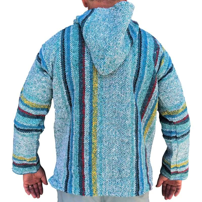 Baja Hooded Jacket: Multicolour Aqua - Baja Hoodie