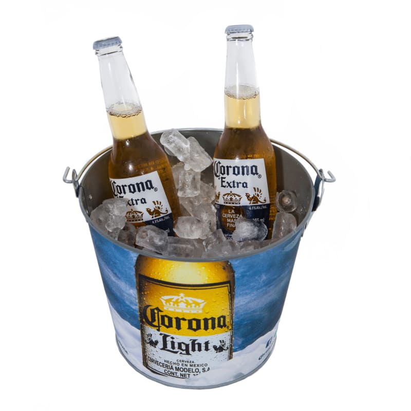 Corona Painted Beer Bucket - corona