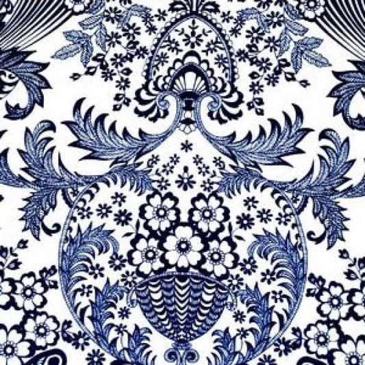 Mexican Oilcloth Fabric Blue Eden **Off Cuts** - oilcloth