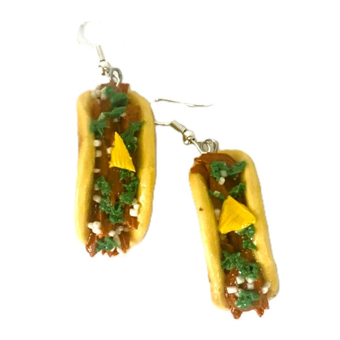 Taquitos Earrings Talavera Style