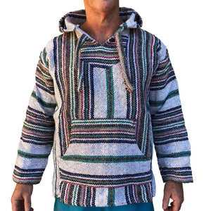 Baja Hooded Jacket: Multicoloured Light Brown - Colours of Mexico