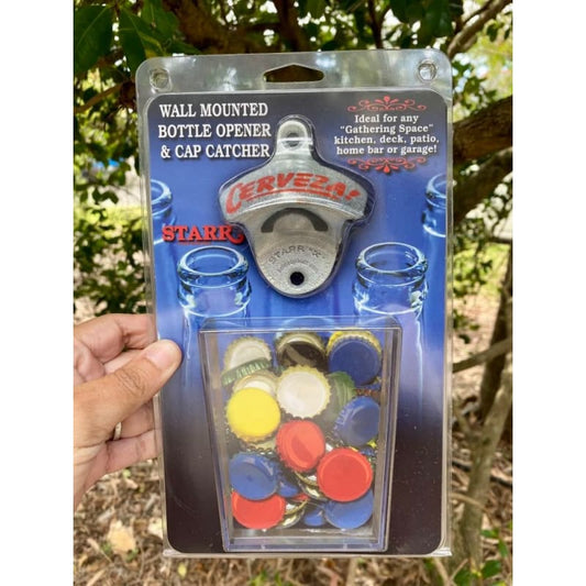 Bottle Opener: to mount in wall & Cap Catcher Pack - Theme