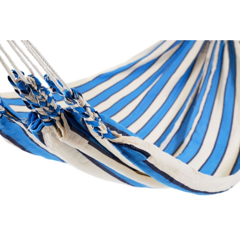 Ecuador Hammock Cotton Baby Blue & White-Ecuador Hammocks-Hammock Heaven