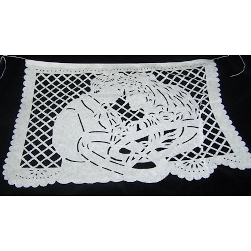 Mexican Bunting - Papel Picado: Wedding (all white) - Colours of Mexico