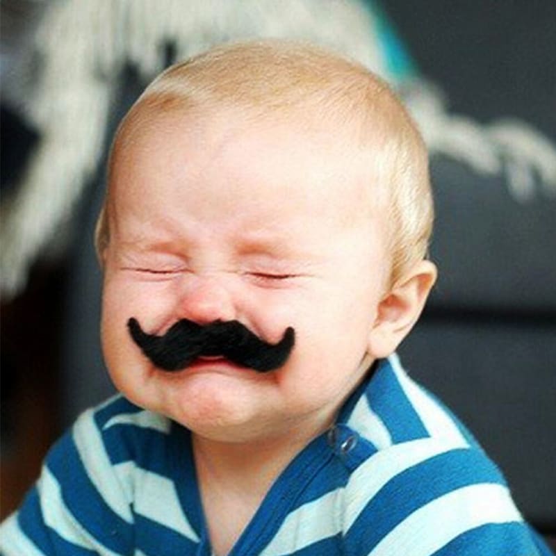 Mexican Fiesta Moustache Black Stick On - mexican moustache