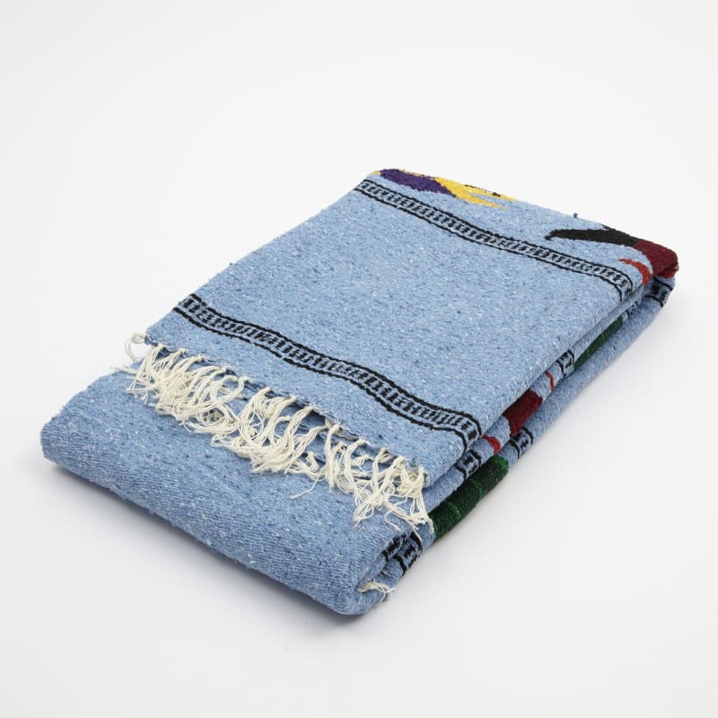 Mexican Floor Rug Fish - Blue Multicoloured Fishes - Floor