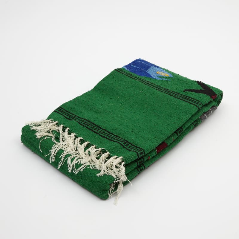 Mexican Floor Rug Fish - Green - Floor Rug