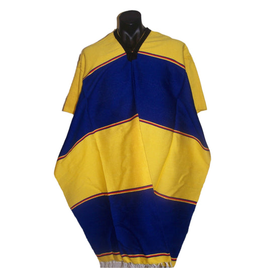 Mexican Poncho Blue & Yellow - Colours of Mexico