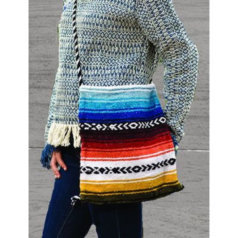 Mexican Shoulder Cross Over Hippy Bag - handbag