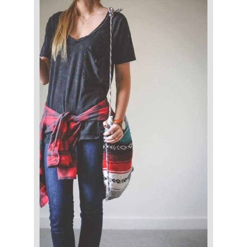 Mexican Shoulder Cross Over Hippy Bag - handbag