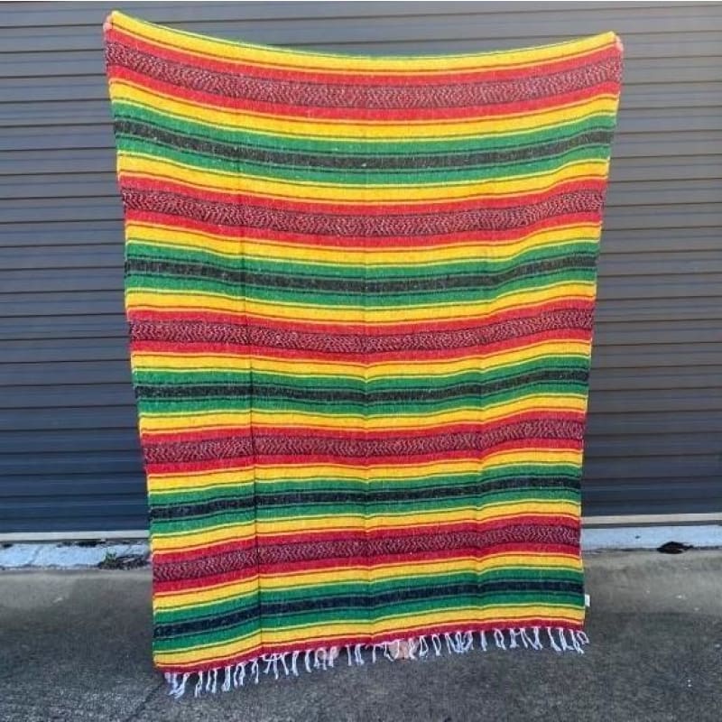 Mexican Western Yoga Falsa Blanket Rasta - yoga blanket