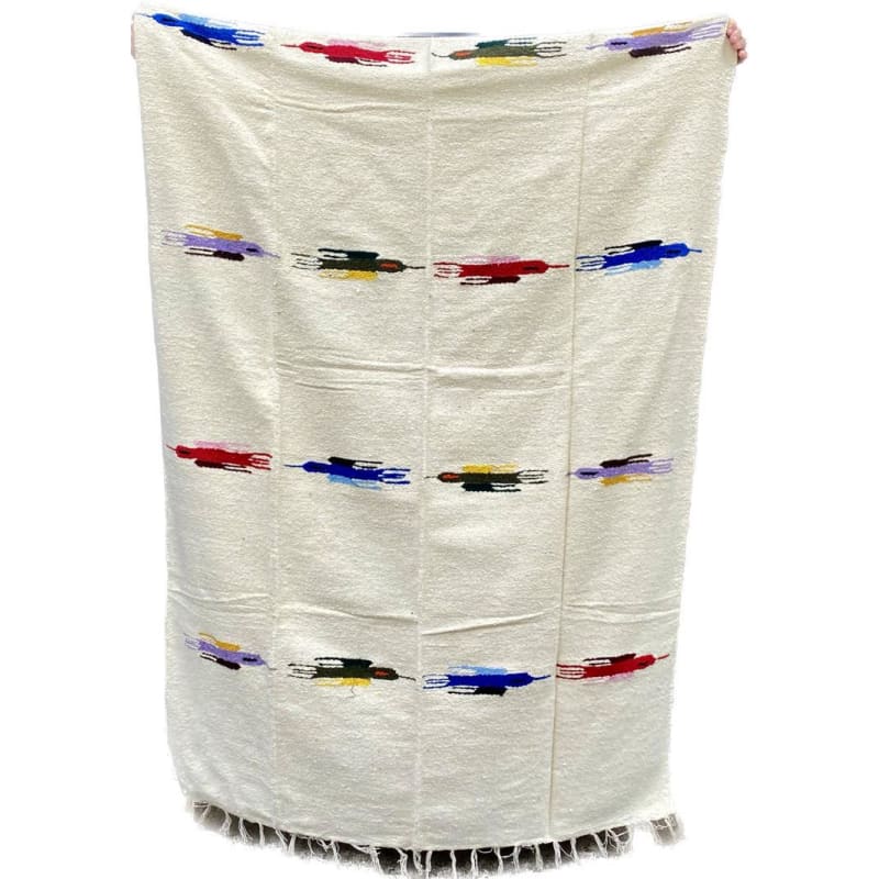 Mexican Yoga Rug: Thunderbird Cream - Floor Rug