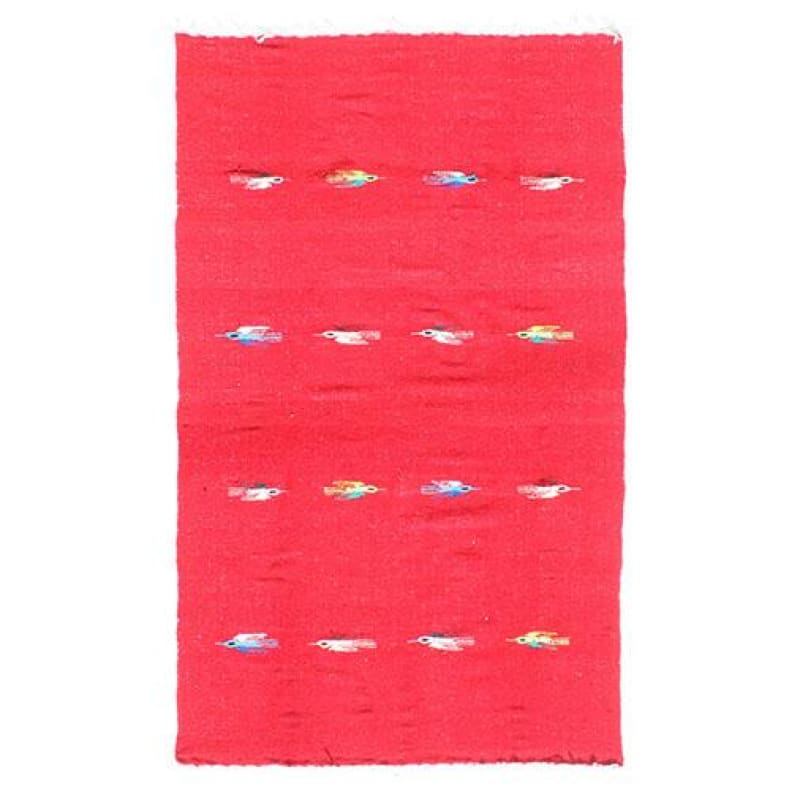 Mexican Yoga Rug: Thunderbird Red - Colours of Mexico