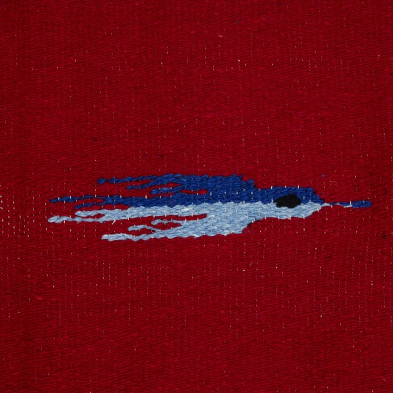 Mexican Yoga Rug: Thunderbird Red - Floor Rug