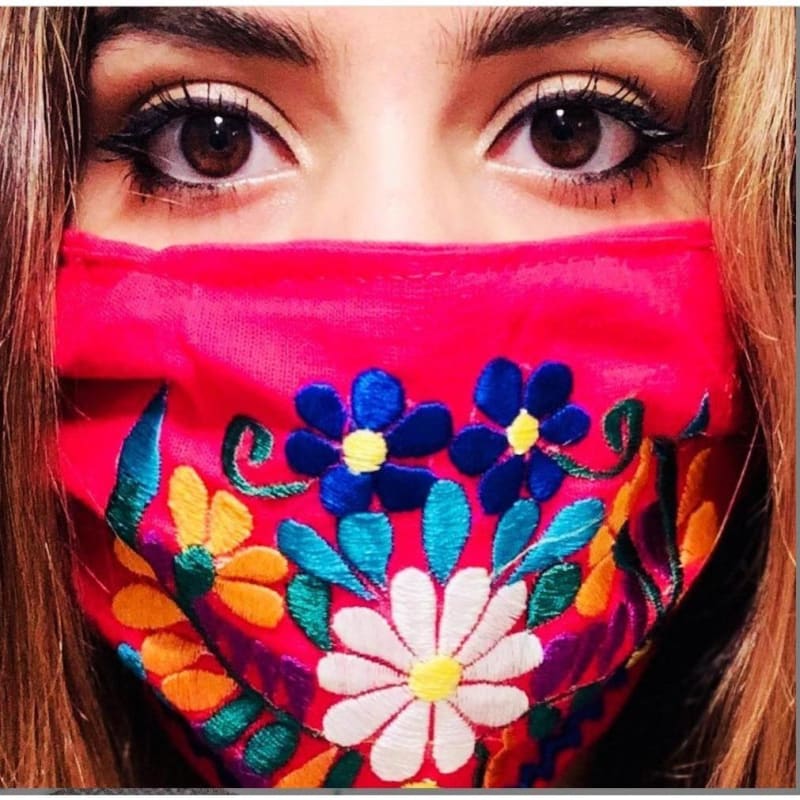 NEW: Embroided Reusable Mask - Made in Mexico - Mask