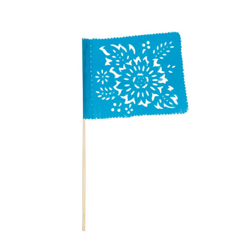 Papel Picado Banderitas (set of 4) Flags on a stick -