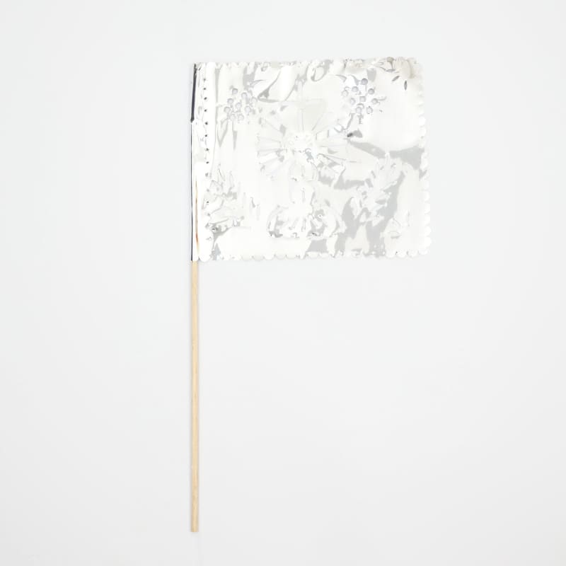 Papel Picado Banderitas (set of 4) Flags on a stick -