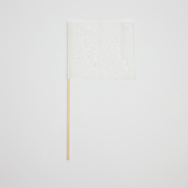 Papel Picado Banderitas (set of 4) Flags on a stick -