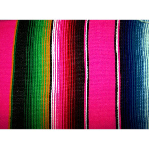 Pink Mexican Sarape Blanket - Colours of Mexico
