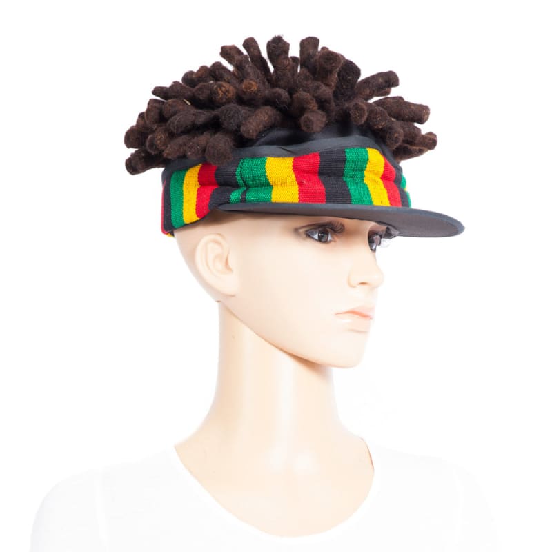 Rasta Short Dreadlocks Cap Hat - hat