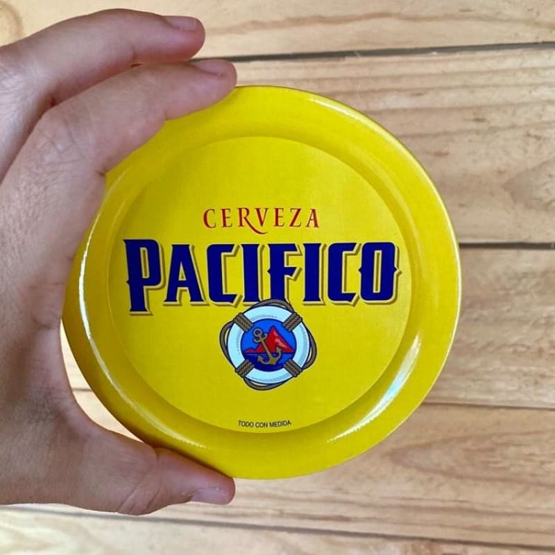 Set of 4 Cerveza Pacifico Metal Coasters