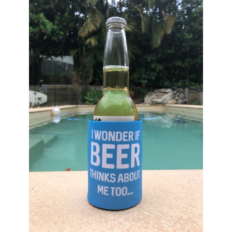 Stubby Holder to Keep Cold Can I Wonder if Beer Thinks About