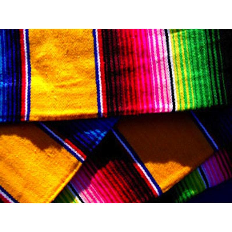 Yellow Mexican Sarape Blanket - Colours of Mexico