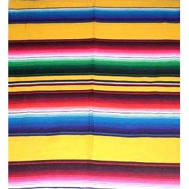 Yellow Mexican Sarape Blanket - Colours of Mexico