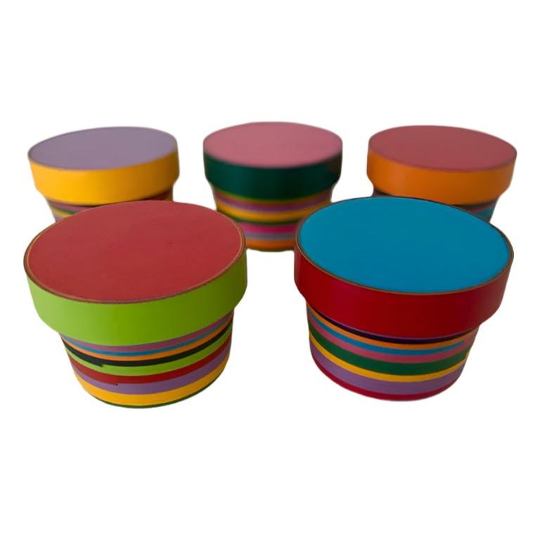 Handcrafted Artisanal Paper (Streamers) Box with Lid - Made in Mexico