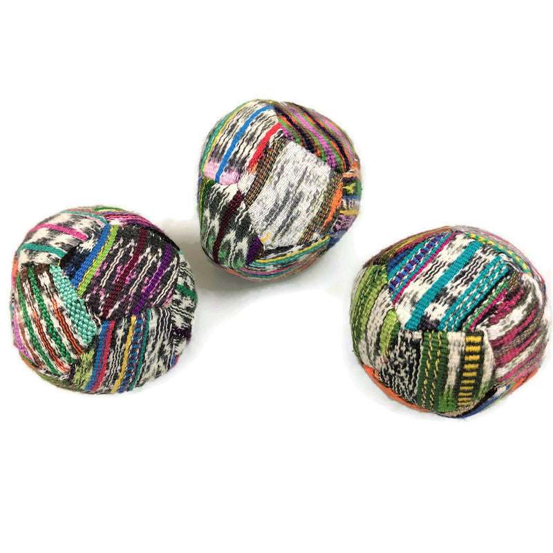 Hacky Sacks - Juggling Balls: Footbag Hippy Light Coloured - Colours of Mexico