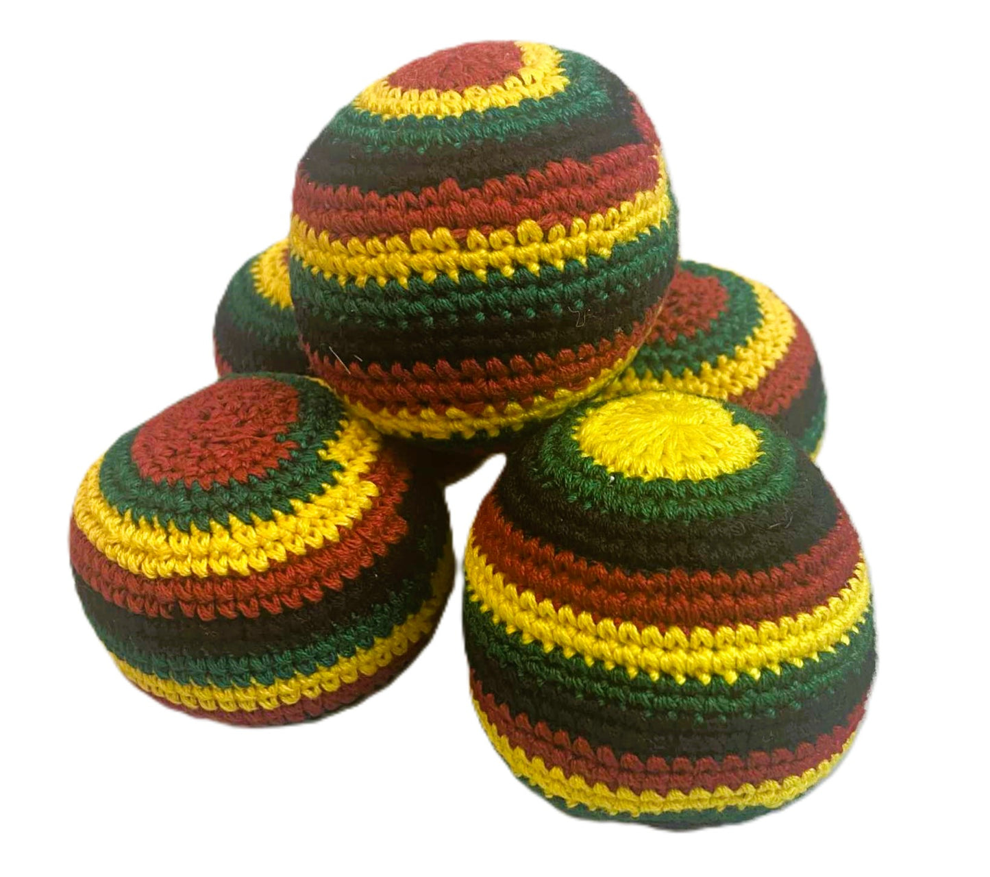 Hacky Sacks - Juggling Balls: Rasta Striped