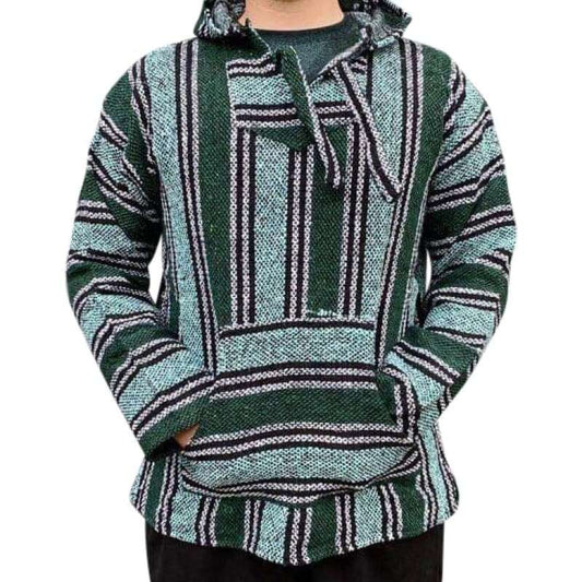 Baja Hooded Jacket: Two Tone Green - Baja Hoodie