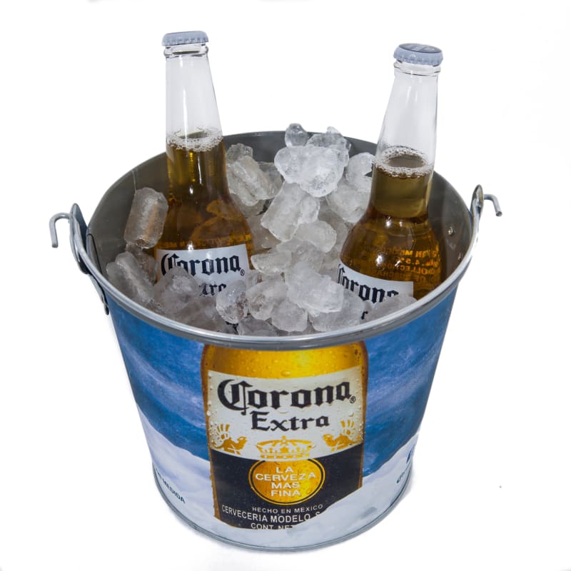 Corona Painted Beer Bucket - corona