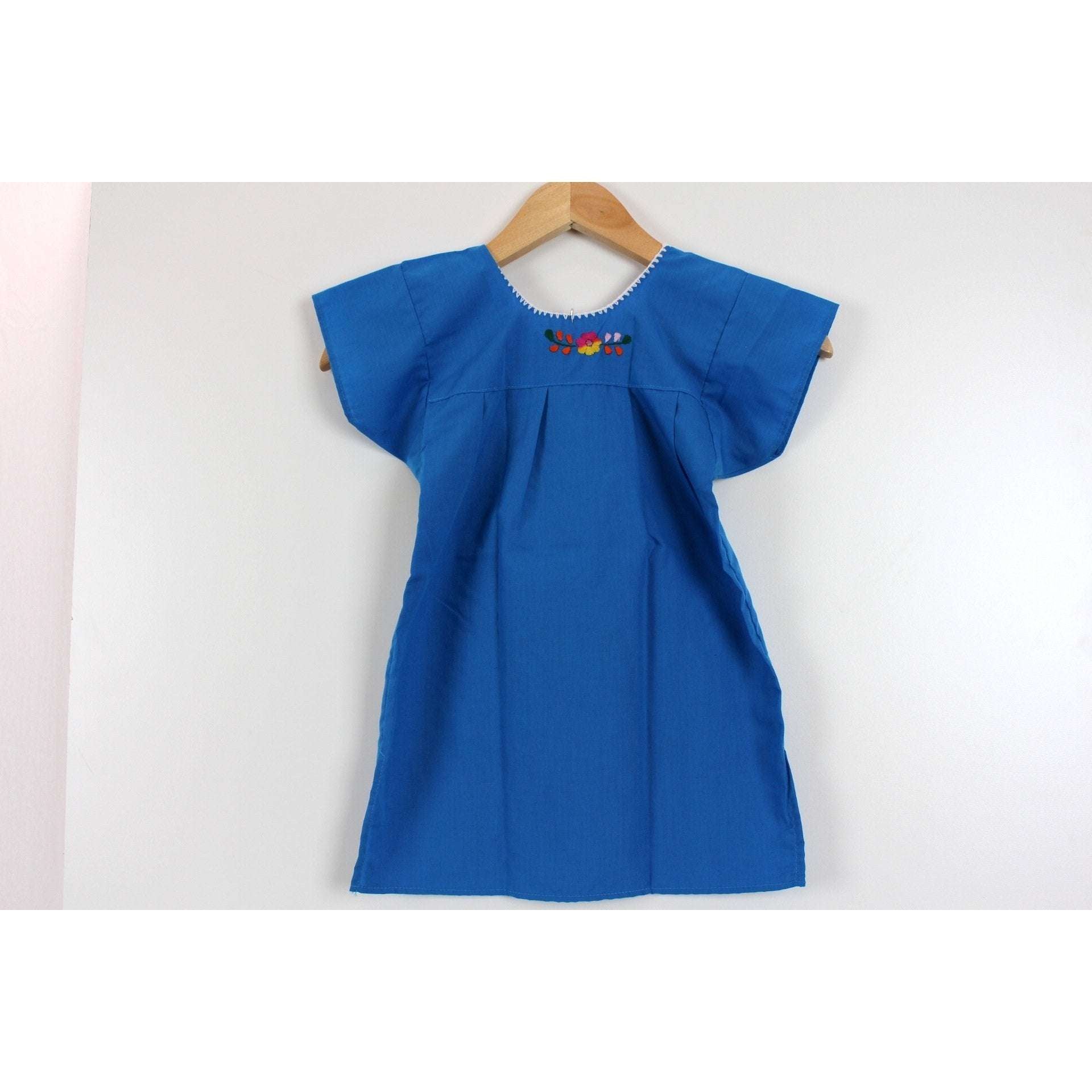 Kids: Mexican Bohemian Dress Blue - Colours of Mexico