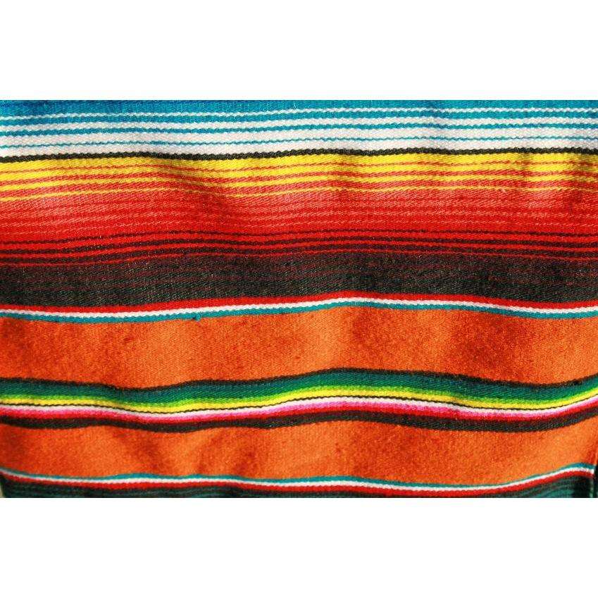Orange Mexican Sarape Blanket - Colours of Mexico