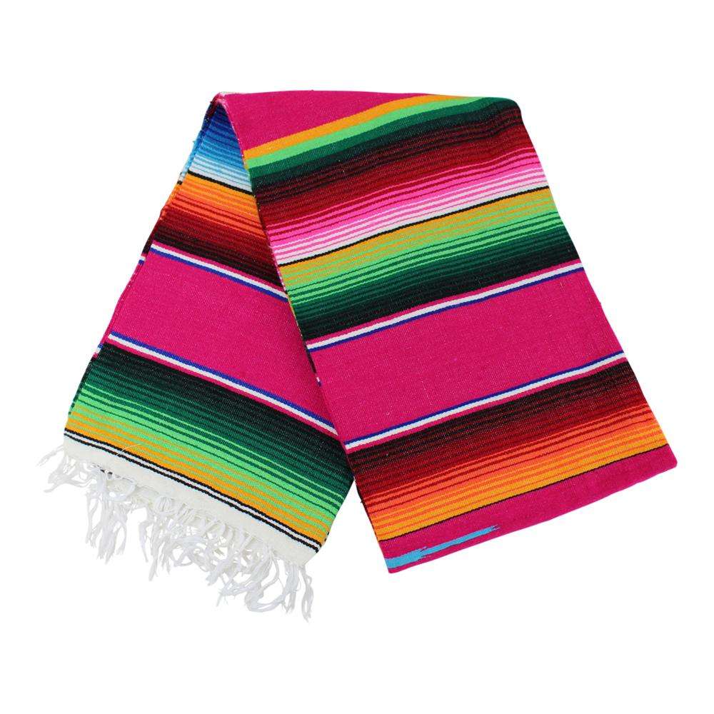 Pink Mexican Sarape Blanket - Colours of Mexico