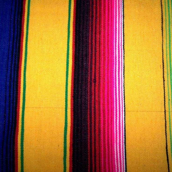 Yellow Mexican Sarape Blanket - Colours of Mexico