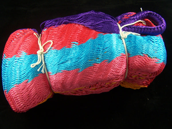 Ex Display Near NEW Deluxe Thick Weaved Mexican Hammock Nylon Multicoloured: Lucky Dip Colours