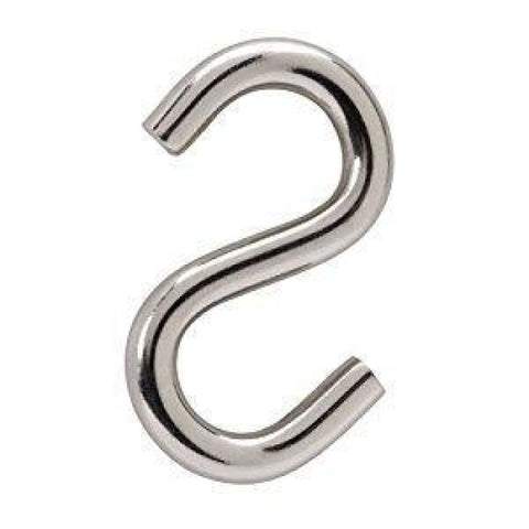 8 mm Stainless steel S-hooks - Sold by the Pair - Hammock 