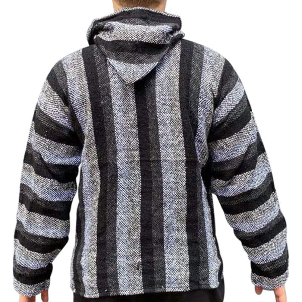 Baja Hooded Jacket: Black & Grey - Baja Hoodie