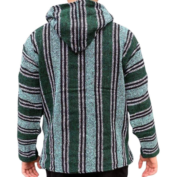 Baja Hooded Jacket: Two Tone Green - Baja Hoodie