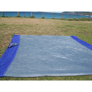 Beach blankets - Parachute silk Nylon - Purple & SIlver - 