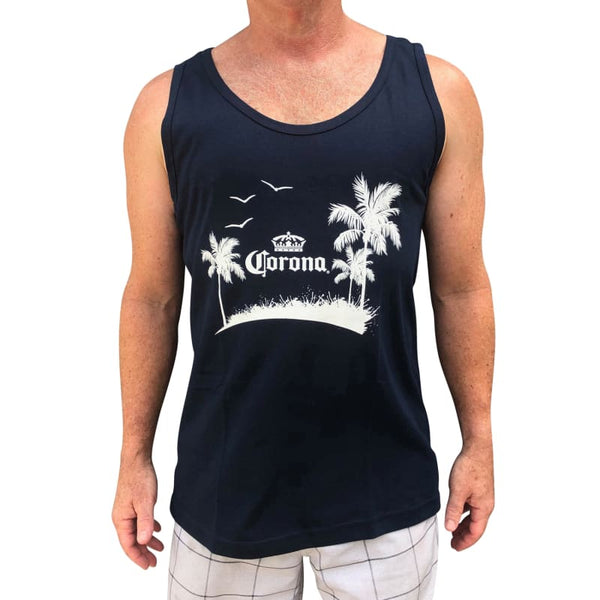 Cerveza Corona Men’s blue Singlet Tank - T-Shirts