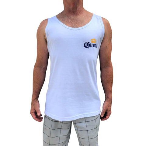 Cerveza Corona Men’s white Singlet Tank - T-Shirts