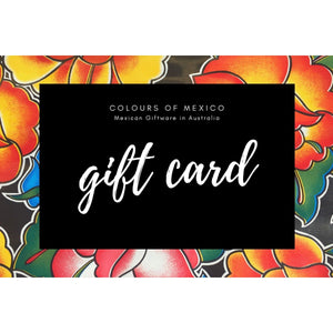 Gift Cards Voucher Certificates - Choose any amount - Colours of Mexico