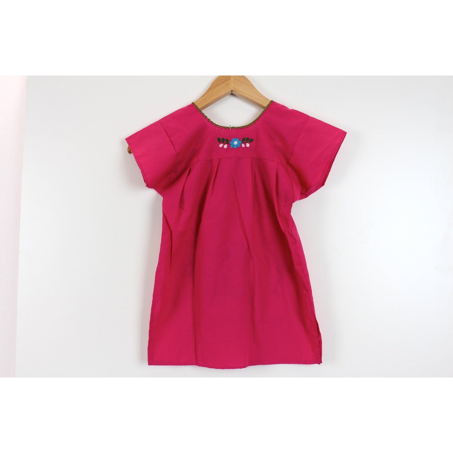 Kids: Mexican Bohemian Dress Pink - Colours of Mexico